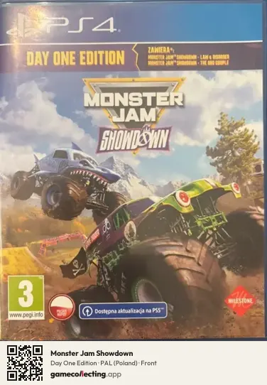 Monster Jam Showdown PlayStation 4, Poland box front