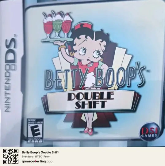 Betty Boop's Double Shift Nintendo DS, NTSC box front