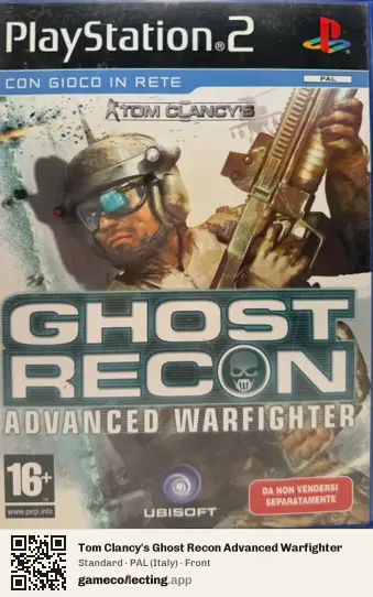 Tom Clancy's Ghost Recon Advanced Warfighter PlayStation 2, Italy box front