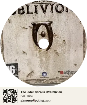 The Elder Scrolls IV: Oblivion PlayStation 3, PAL disc