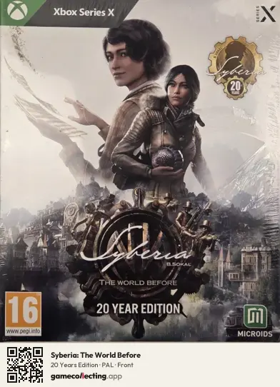 Syberia: The World Before Xbox Series X, PAL box front