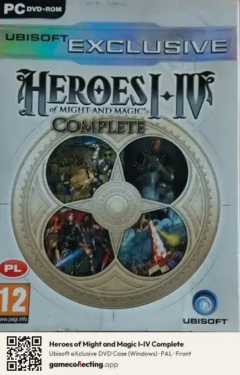 Heroes of Might and Magic I-IV Complete Computer, PAL box front