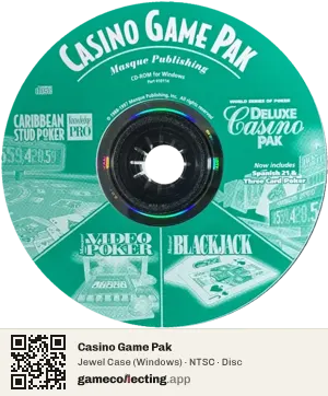 Casino Game Pak Computer, NTSC disc