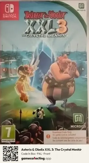 Asterix & Obelix XXL 3: The Crystal Menhir Nintendo Switch, PAL box front