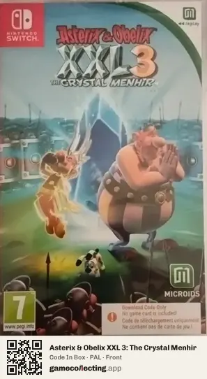 Asterix & Obelix XXL 3: The Crystal Menhir Nintendo Switch, PAL box front