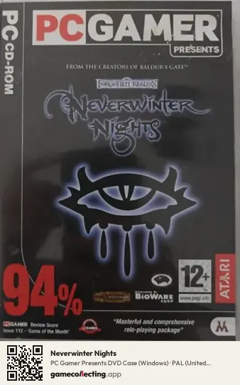 Neverwinter Nights Computer, United Kingdom box front