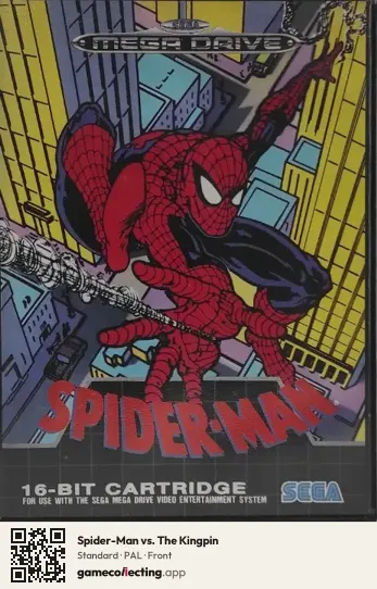 Spider-Man vs. The Kingpin Sega Mega Drive / Genesis, PAL box front