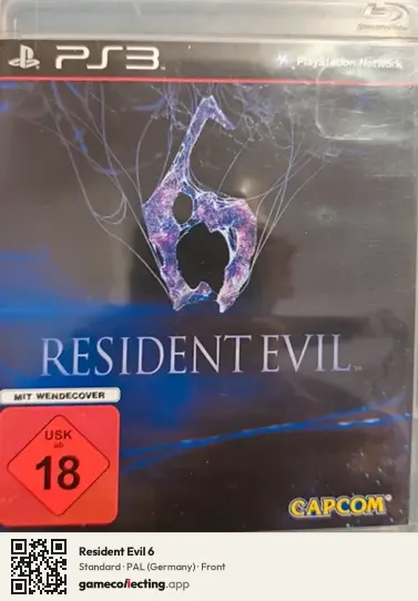Resident Evil 6 PlayStation 3, Germany box front