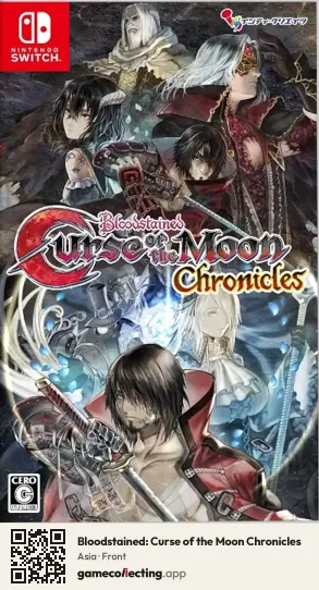Bloodstained: Curse of the Moon Chronicles Nintendo Switch, Asia box front