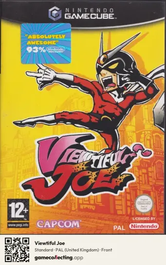 Viewtiful Joe Nintendo GameCube, United Kingdom box front