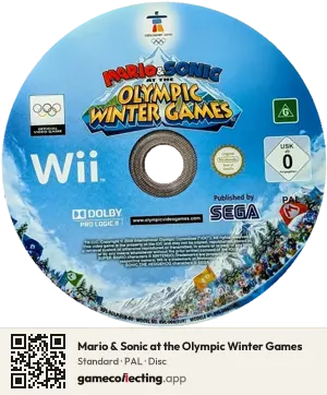 Mario & Sonic at the Olympic Winter Games Nintendo Wii, PAL disc