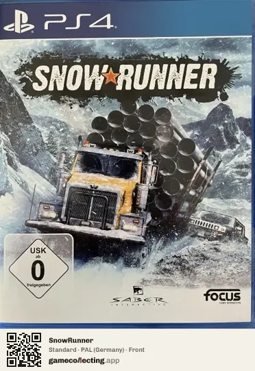 SnowRunner PlayStation 4, Germany box front