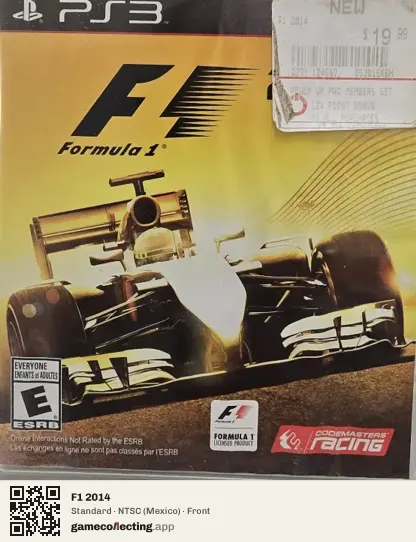 F1 2014 PlayStation 3, Mexico box front