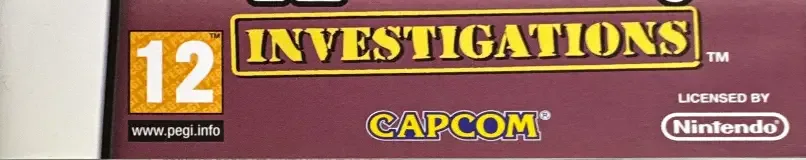 Ace Attorney Investigations: Miles Edgeworth, the PEGI square on its front