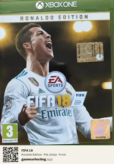 FIFA 18 Xbox One, Italy box front