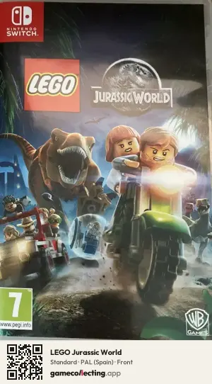 LEGO Jurassic World Nintendo Switch, Spain box front