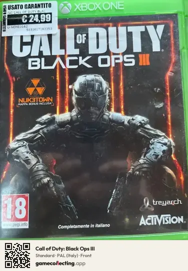 Call of Duty: Black Ops III Xbox One, Italy box front