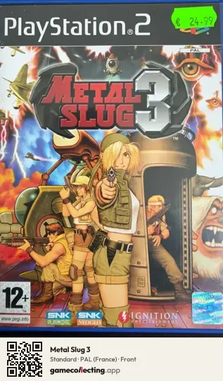 Metal Slug 3 PlayStation 2, France box front