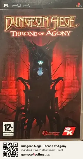 Dungeon Siege: Throne of Agony PlayStation Portable, Netherlands box front