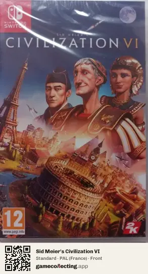 Sid Meier's Civilization VI Nintendo Switch, France box front