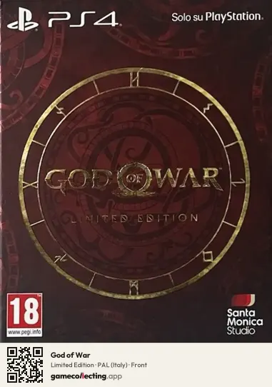 God of War PlayStation 4, Italy box front