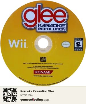 Karaoke Revolution Glee Nintendo Wii, NTSC disc