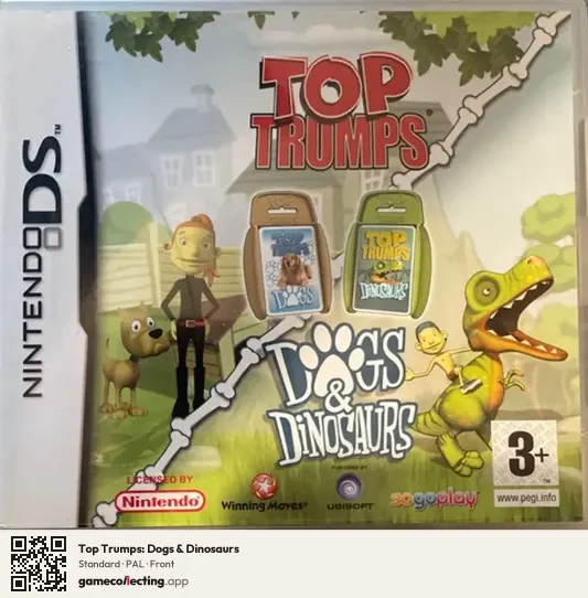 Top Trumps: Dogs & Dinosaurs Nintendo DS, PAL box front