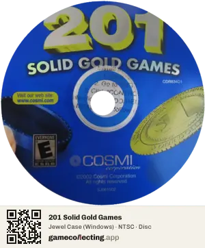201 Solid Gold Games Computer, NTSC disc
