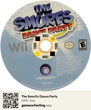 The Smurfs: Dance Party Nintendo Wii, NTSC disc
