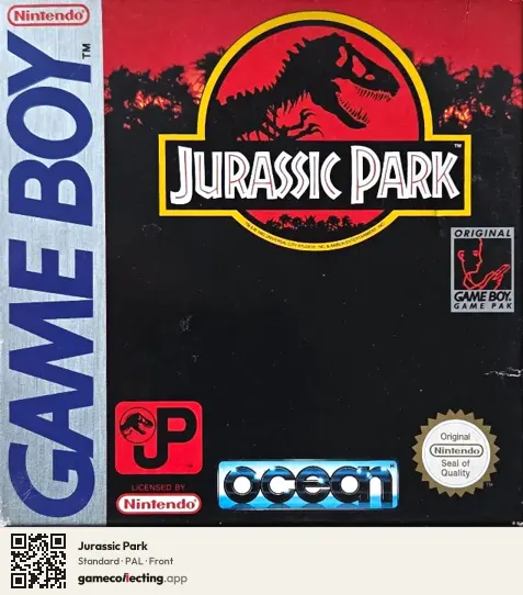 Jurassic Park Game Boy, PAL box front