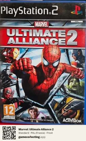Marvel: Ultimate Alliance 2 PlayStation 2, France box front