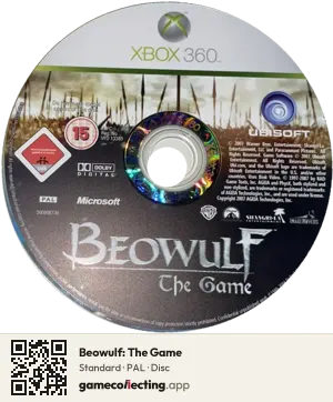 Beowulf: The Game Xbox 360, PAL disc