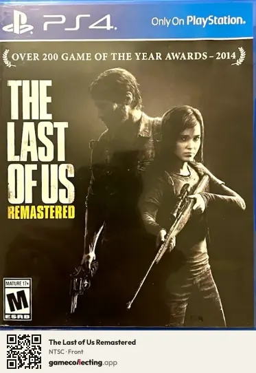 The Last of Us Remastered PlayStation 4, NTSC box front