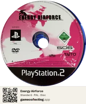 Energy Airforce PlayStation 2, PAL disc