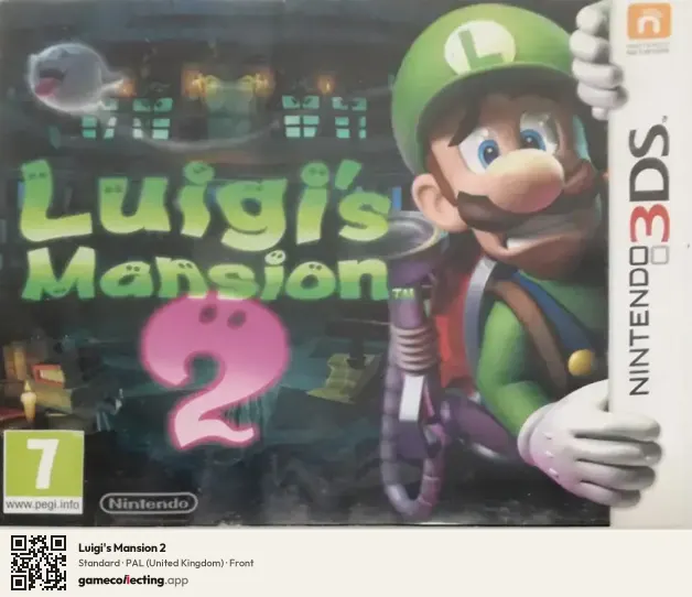 Luigi's Mansion 2 Nintendo 3DS, United Kingdom box front