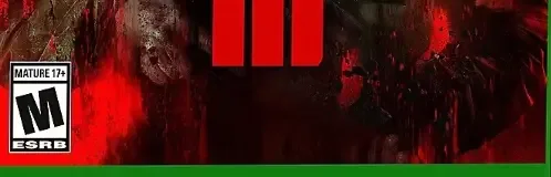 Call of Duty: Modern Warfare III, the ESRB box on its front