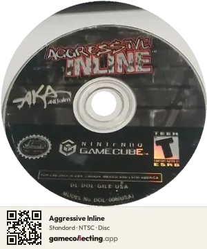 Aggressive Inline Nintendo GameCube, NTSC disc