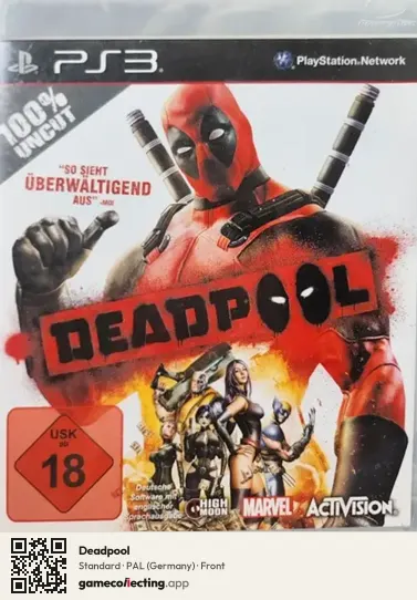 Deadpool PlayStation 3, Germany box front