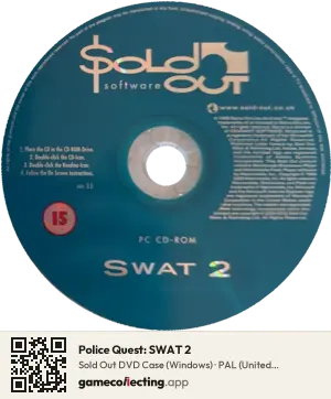Police Quest: SWAT 2 Computer, PAL disc