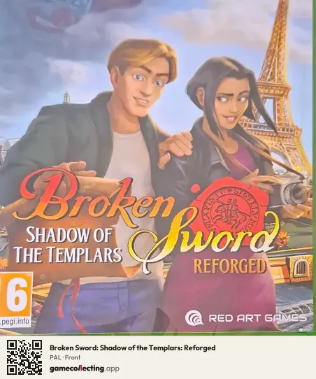 Broken Sword: Shadow of the Templars: Reforged Xbox One, PAL box front