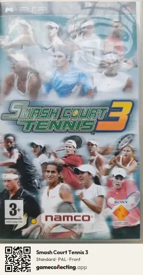 Smash Court Tennis 3 PlayStation Portable, PAL box front