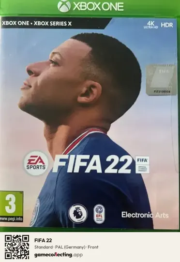 FIFA 22 Xbox One, Germany box front