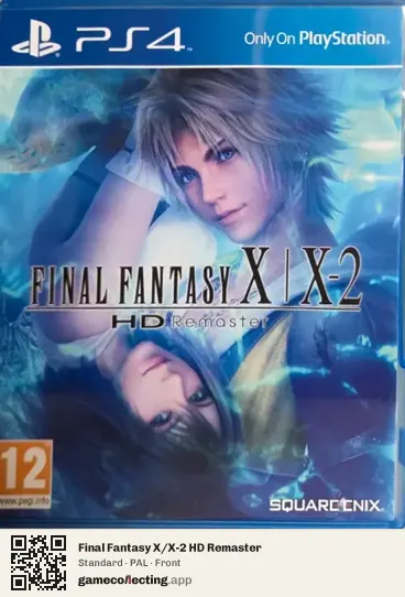 Final Fantasy X/X-2 HD Remaster PlayStation 4, PAL box front