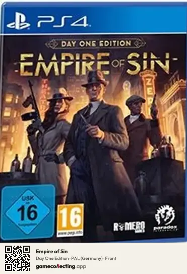 Empire of Sin PlayStation 4, Germany box front