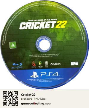 Cricket 22 PlayStation 4, PAL disc