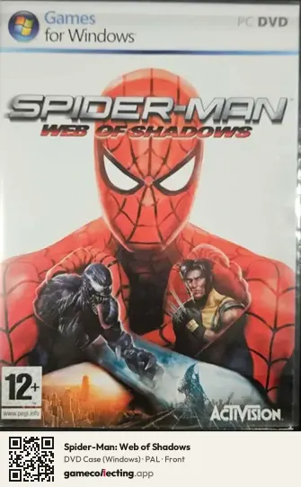 Spider-Man: Web of Shadows Computer, PAL box front