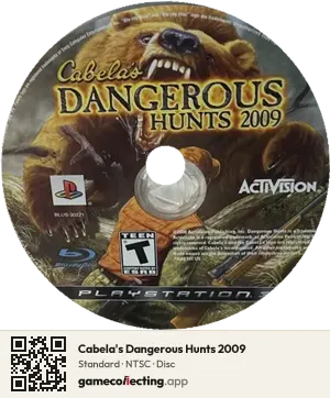 Cabela's Dangerous Hunts 2009 PlayStation 3, NTSC disc