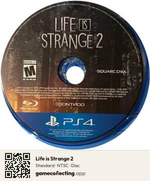 Life is Strange 2 PlayStation 4, NTSC disc