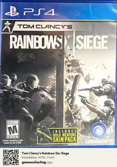 Tom Clancy's Rainbow Six: Siege PlayStation 4, NTSC box front