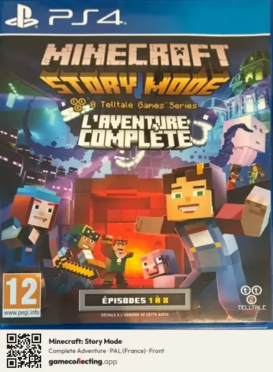 Minecraft: Story Mode PlayStation 4, France box front